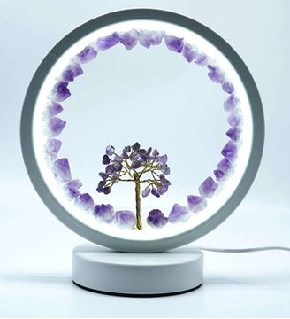 Picture of Amethyst USB lamp with tree