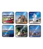 Picture of NZ places metallic coaster set