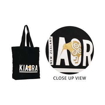 Picture of Kia ora canvas bag black
