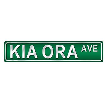 Picture of Kia ora street sign