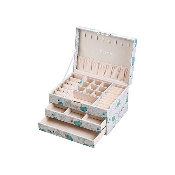 Picture of 2 drawer floral jewellery box