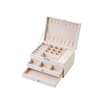 Picture of 2 drawer cream jewellery box