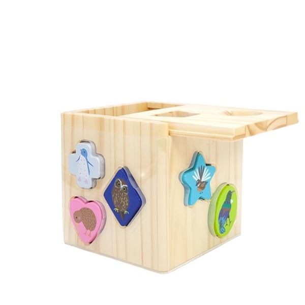 Picture of NZ birds shape sorter