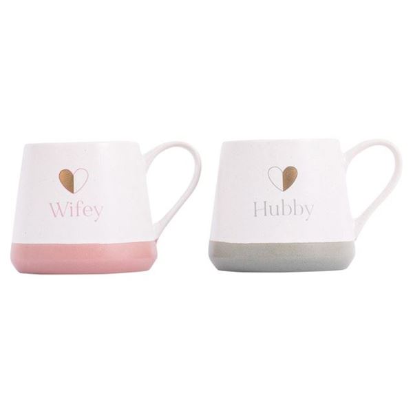 Picture of Wifey & hubby mug set