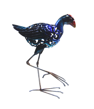 Picture of Pukeko small koru crouching