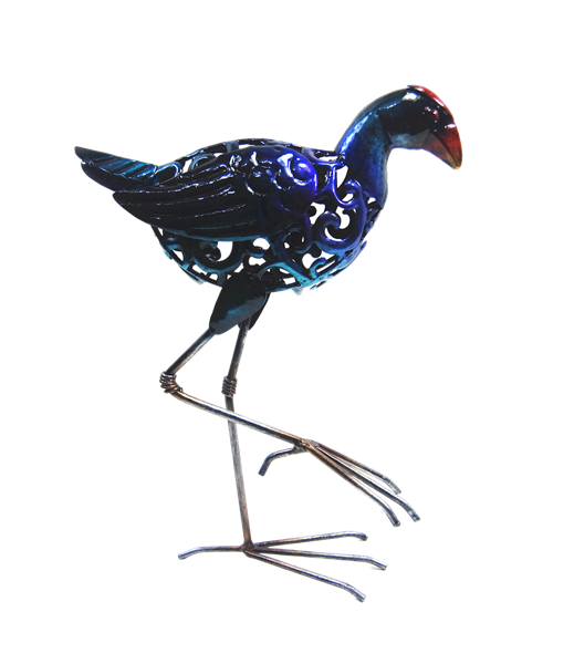 Picture of Pukeko small koru crouching