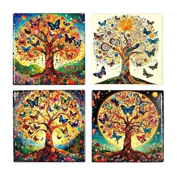 Picture of Tree of life set 4 coasters