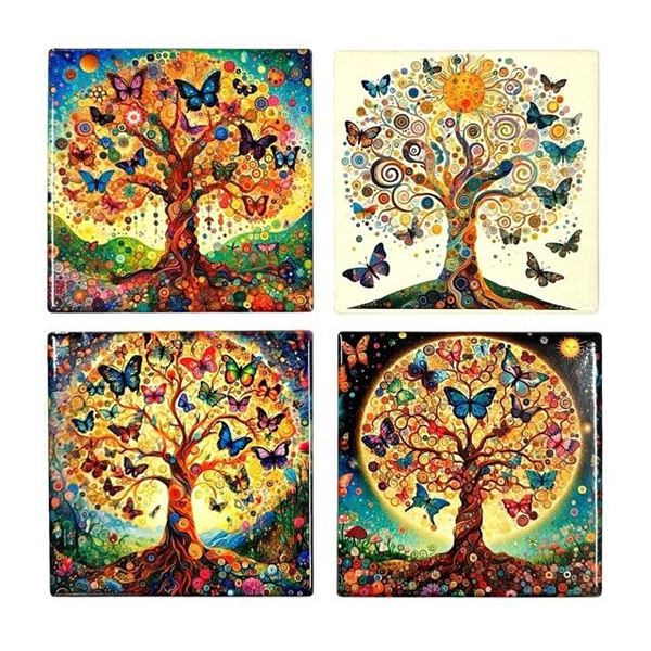 Picture of Tree of life set 4 coasters