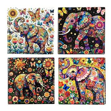 Picture of Elephant set 4 coasters