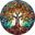 Picture of Tree of life stained glass