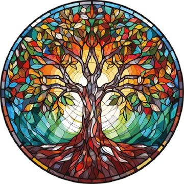 Picture of Tree of life stained glass