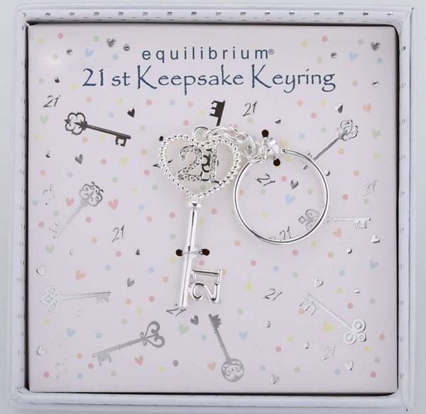 Picture of EQ 21st keepsake keyring