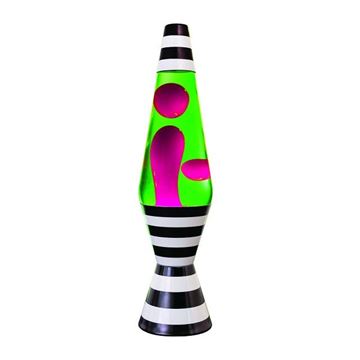 Picture of Black & white stripe lava lamp