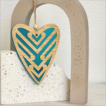 Picture of Heart koru teal