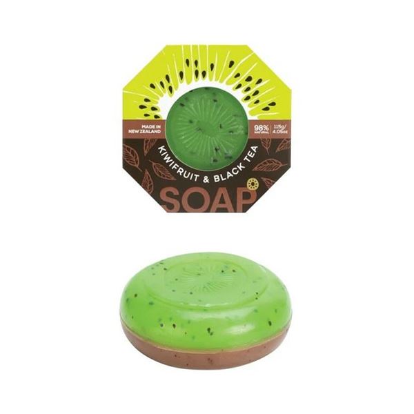 Picture of Kiwifruit/black tea soap