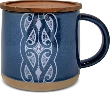 Picture of Navy miriama ceramic mug