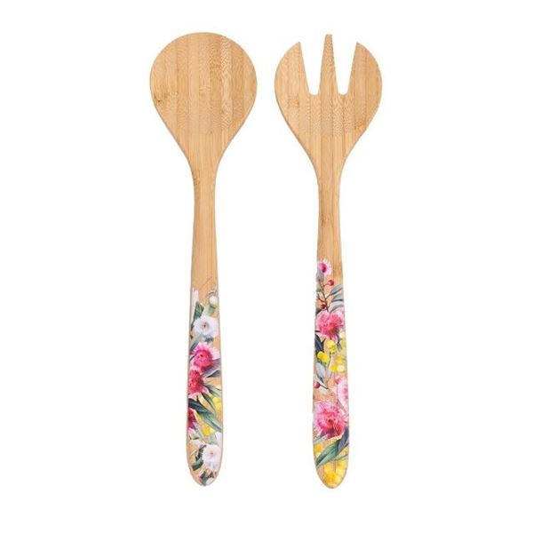 Picture of Native blooms salad servers