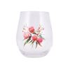 Picture of Native blooms red floral glass