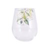 Picture of Native blooms white glass