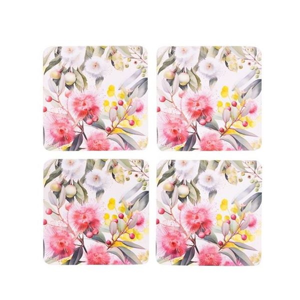 Picture of Native blooms coaster S/4