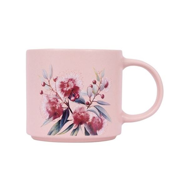 Picture of Native blooms red floral mug