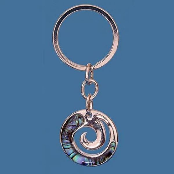 Picture of Paua koru keyring