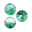 Picture of Dome magnet 3pk nz scene