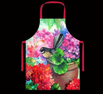 Picture of Pink fantail apron