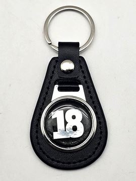 Picture of Leather 18th keyring