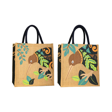 Picture of Hessian bag kiwi leaves