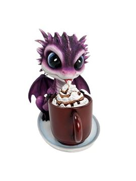 Picture of Cute dragon with coffee cup