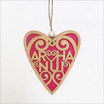 Picture of Aroha nui red heart