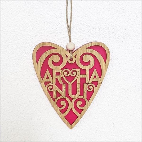 Picture of Aroha nui red heart