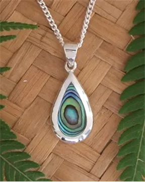 Picture of Water silver paua pendant
