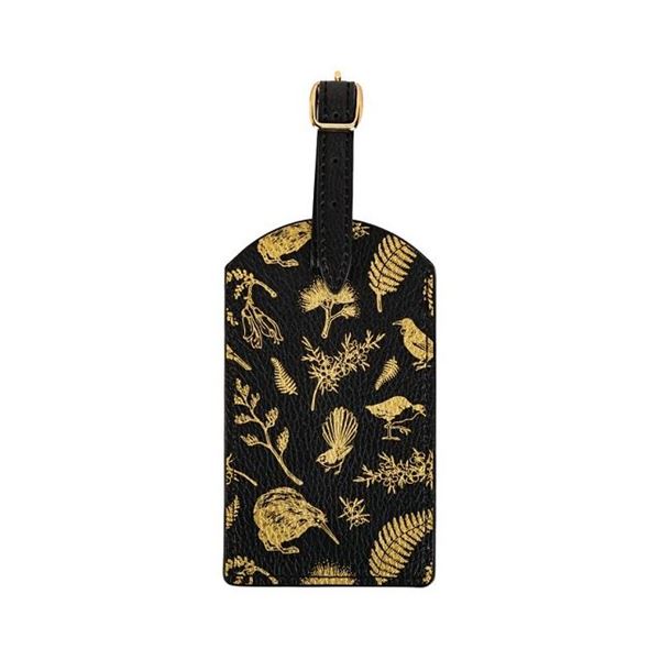 Picture of Gold birds luggage tag