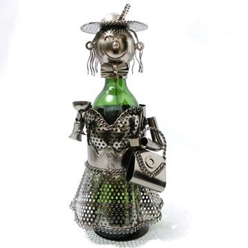 Picture of Wine bottle holder lady