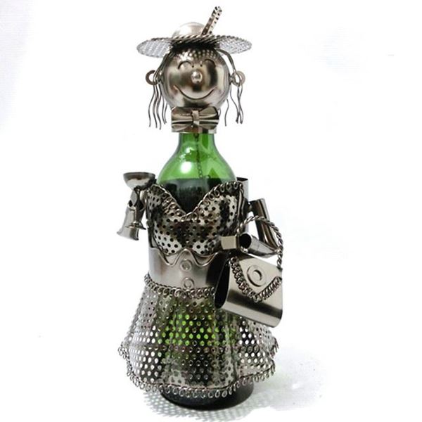 Picture of Wine bottle holder lady