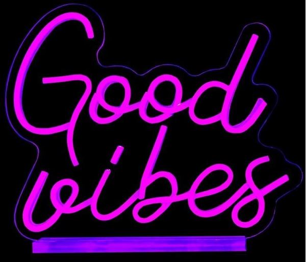 Picture of Neon USB good vibes sign