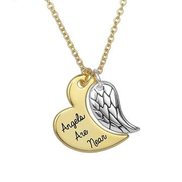Picture of Grace angel wing gold necklace