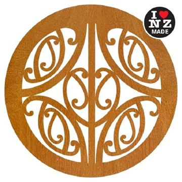 Picture of Koru rimu veneer coasters