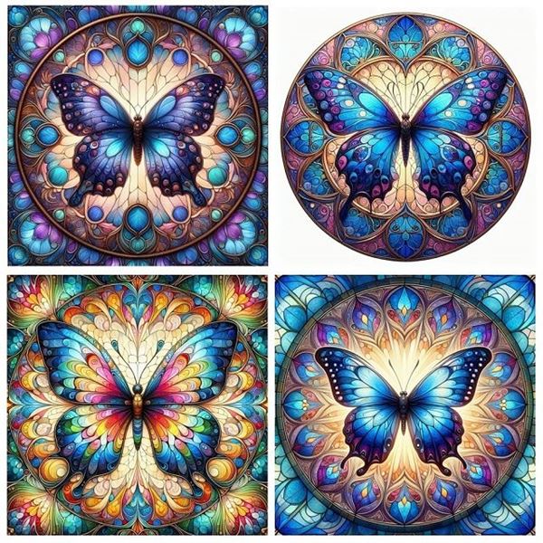 Picture of Butterfly ceramic coaster set