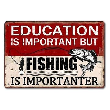 Picture of Fishng metal sign