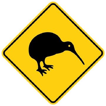 Picture of Kiwi road sign