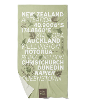 Picture of Tea towel NZ cities