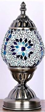 Picture of Turkish oval mosaic lamp