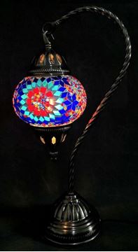 Picture of Turkish swan neck mosaic lamp