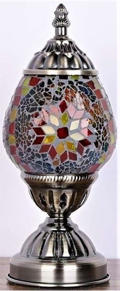 Picture of Turkish oval mosaic lamp