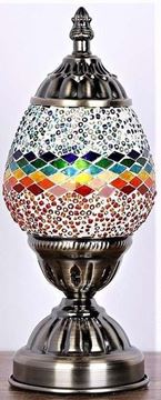 Picture of Turkish oval mosaic lamp