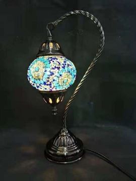 Picture of Turkish swan neck mosaic lamp