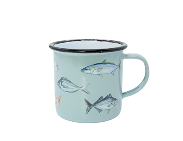 Picture of Enamel mug nz fishing